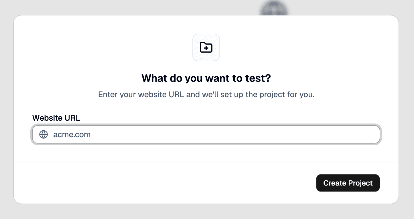 Creating a new project
